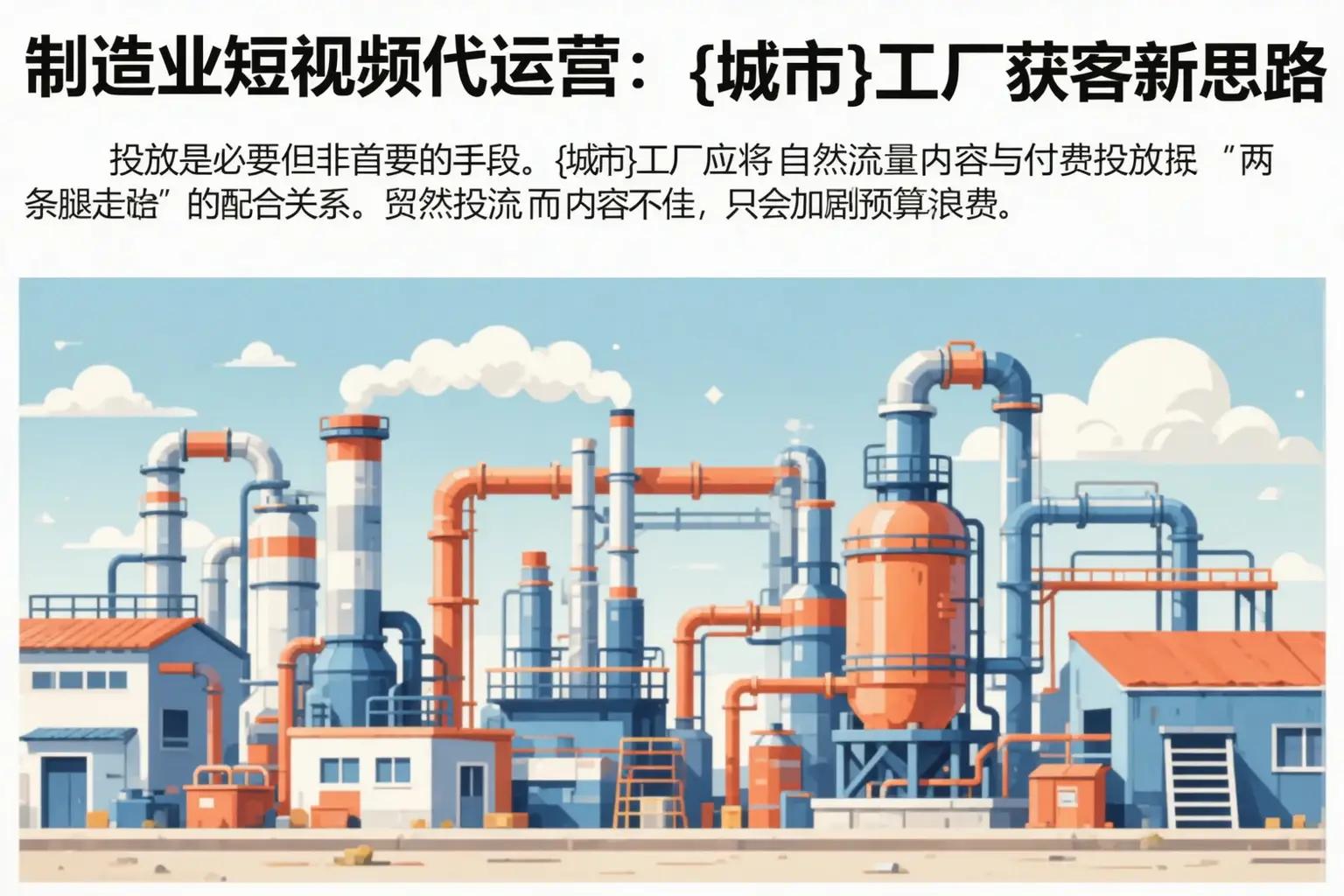 制造业短视频代运营:肃宁工厂获客新思路